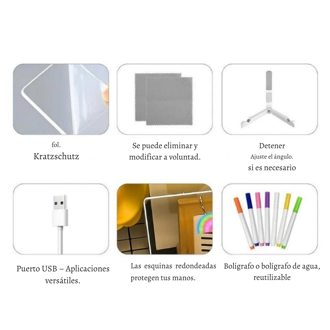 LumiTrazo – La pizarra luminosa que hace brillar cada idea