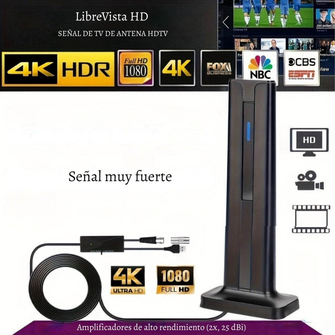 LibreVista HD – Televisión en HD y 4K sin cables ni cuotas