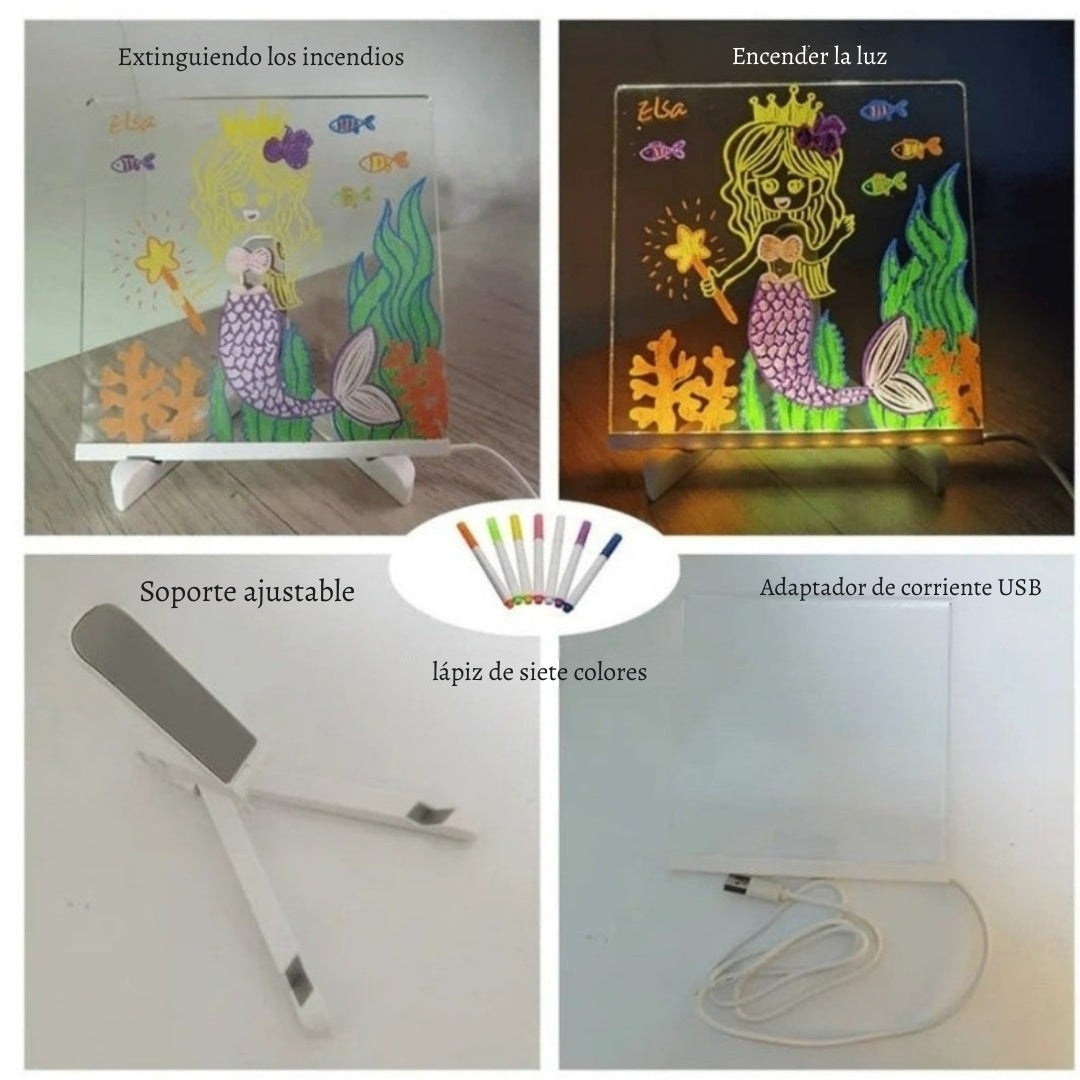 LumiTrazo – La pizarra luminosa que hace brillar cada idea